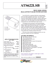 Datasheet ATS632LSA manufacturer Allegro